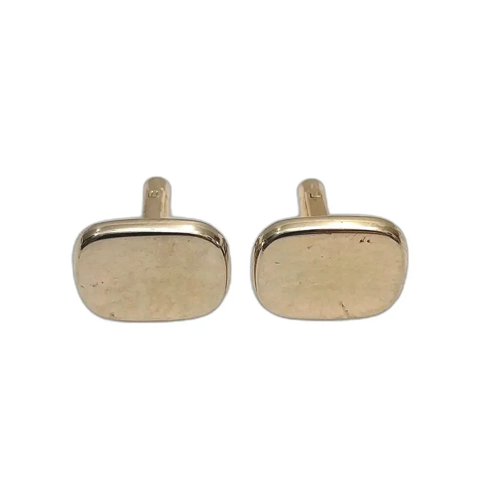 Vintage Gold Plated Cufflinks Made In USA #J201